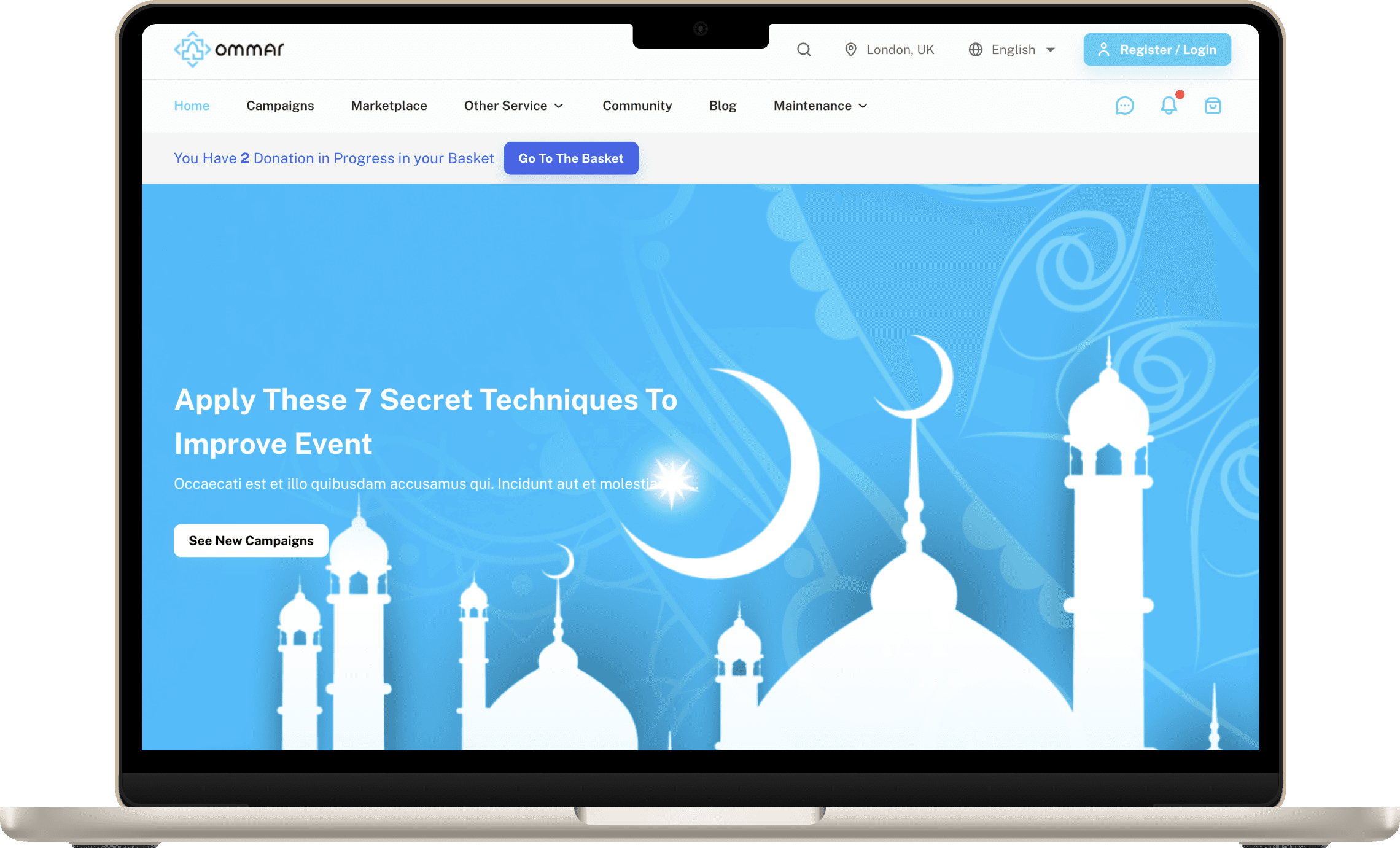 Ommar website preview